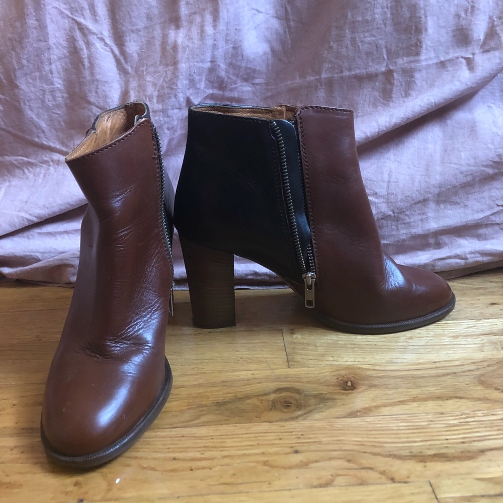 MADEWELL | two tone heeled boots
